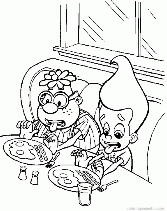 Jimmy Neutron Coloring Page | Free Printable Coloring Pages