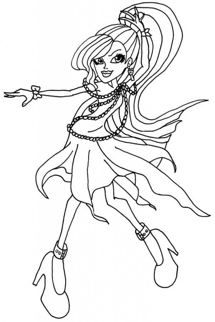 Monster High| Coloring Pages for Kids- Free Printable Coloring