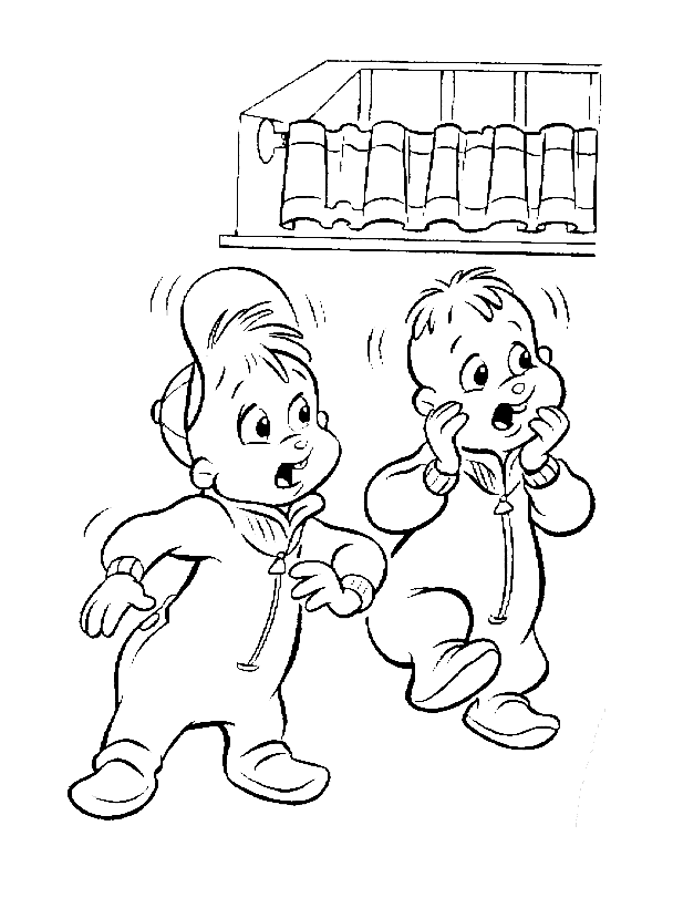 alvin and chipmunks Colouring Pages