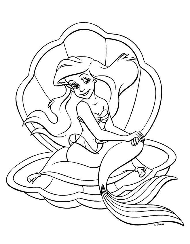 coloring pages little mermaid ~ Justin Bieber Picture