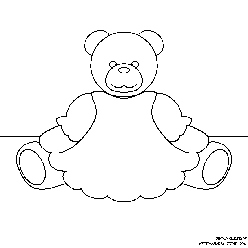 Teddy Bear| Coloring Pages for Kids | Free Printable Coloring Pages