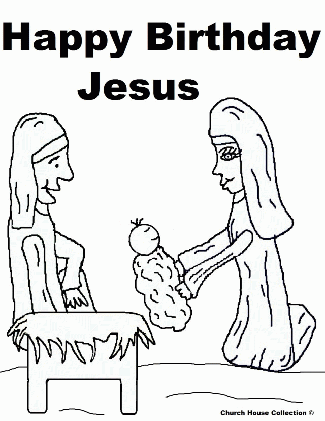 Church House Collection Blog Happy Birthday Jesus Coloring Pages