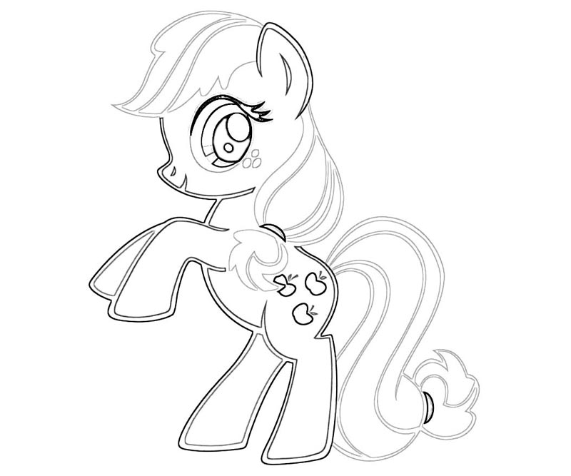 My Little Pony Applejack Coloring Page