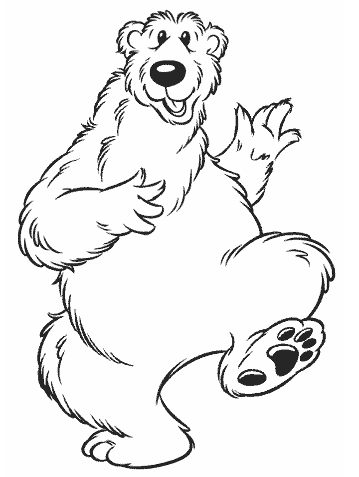 Bear 1 Cartoons Coloring Pages  Coloring Book
