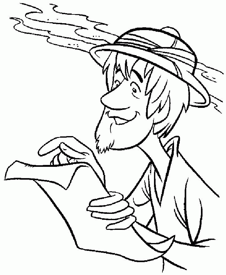and shaggy Colouring Pages