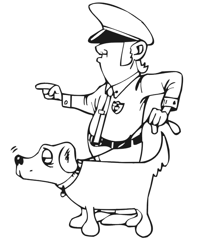 Policeman Kids Coloring Pages | Free Printable Coloring Pages