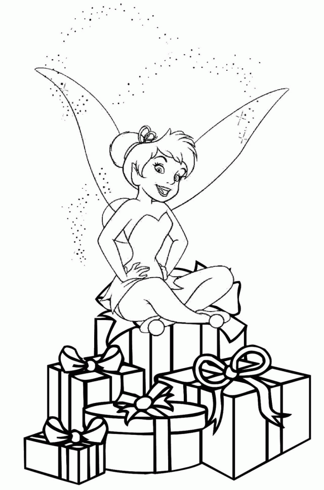Christmas Story Coloring Pages Free Printable Tinkerbell Coloring