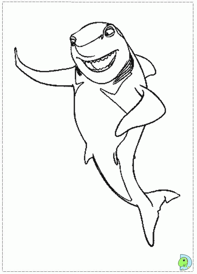 free shark tale coloring pages