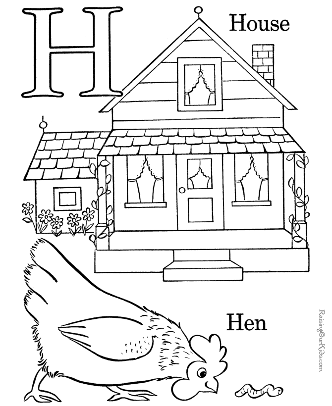 Bible Alphabet Coloring Pages  Coloring picture animal