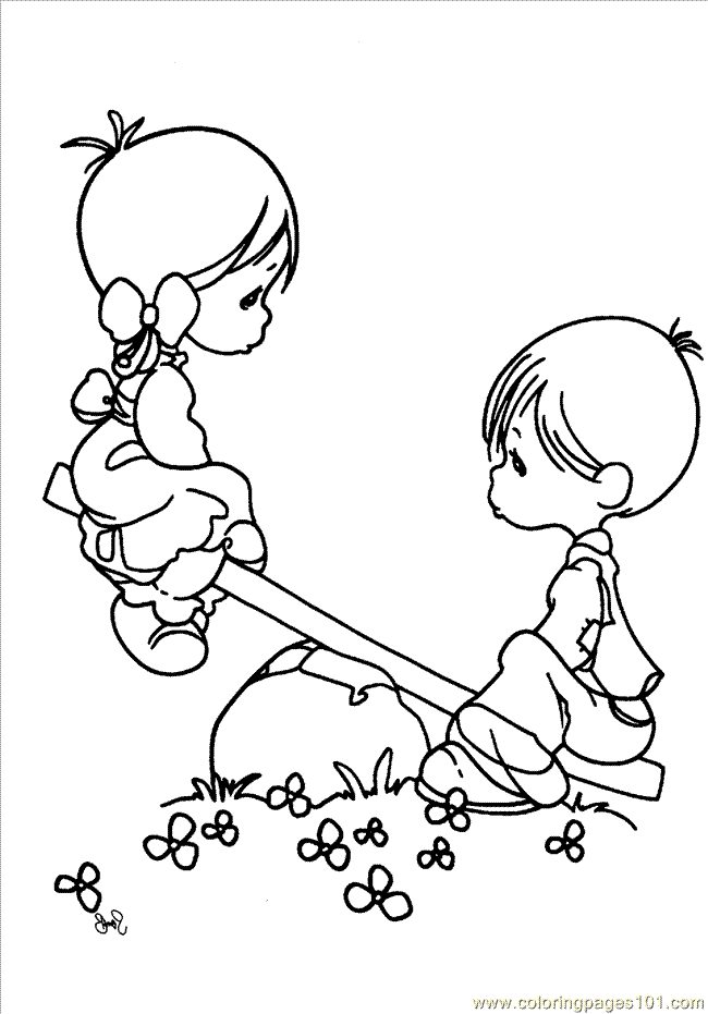 Precious Moments Angel Coloring Page | Free Printable Coloring