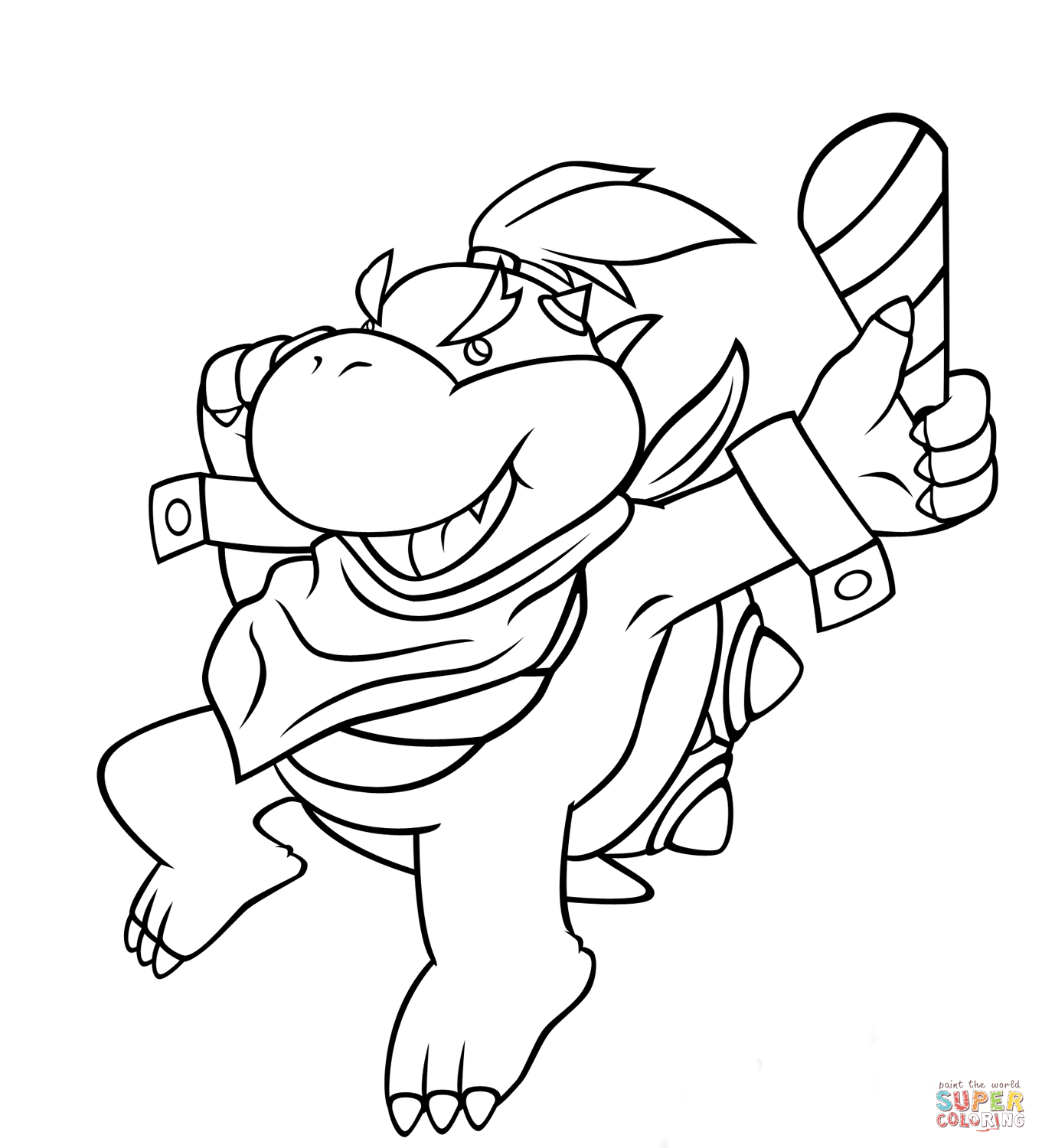 Bowser Jr. coloring page | Free Printable Coloring Pages
