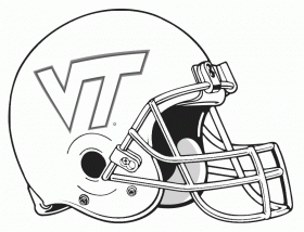 College Football Helmets Coloring Pages 