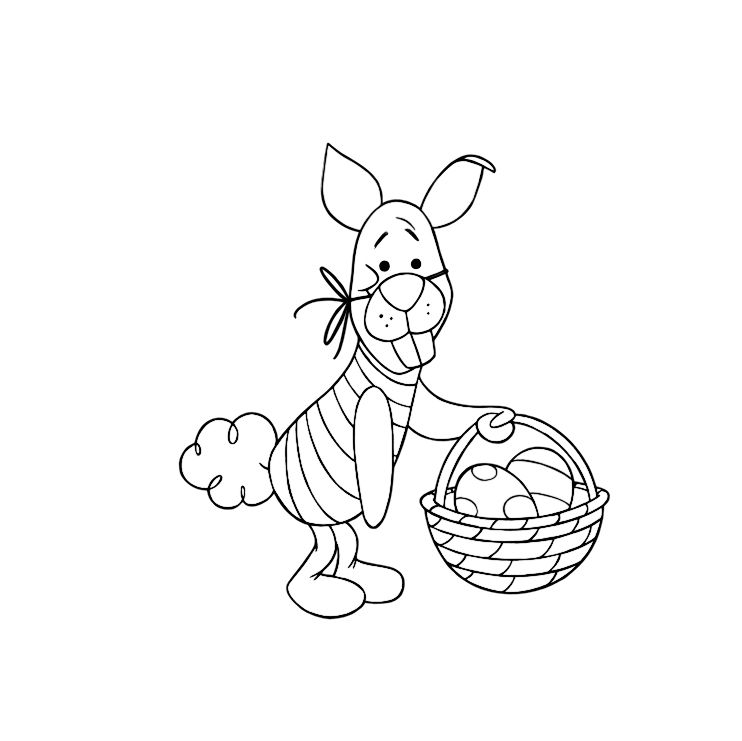 Free Printable Easter Winnie the Pooh Coloring Pages | Mama Dweeb