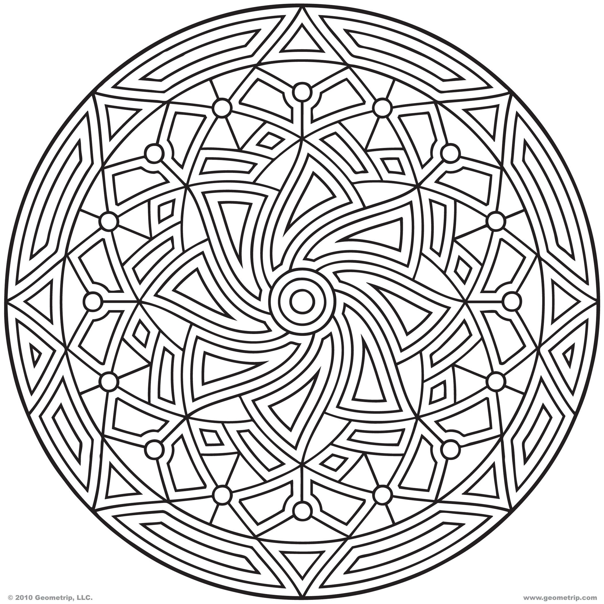 Free Awesome Design Mandala Coloring Pages Free Printable, Download