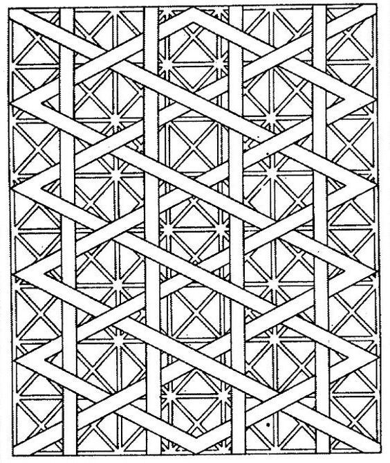 Free printable | Coloring Pages For Adults! Geometric patterns
