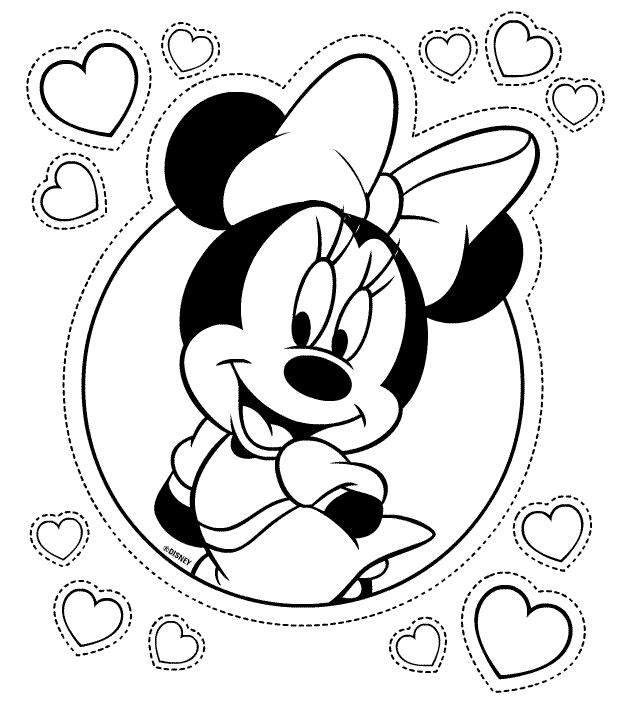 Minnie Mouse Outline free printable