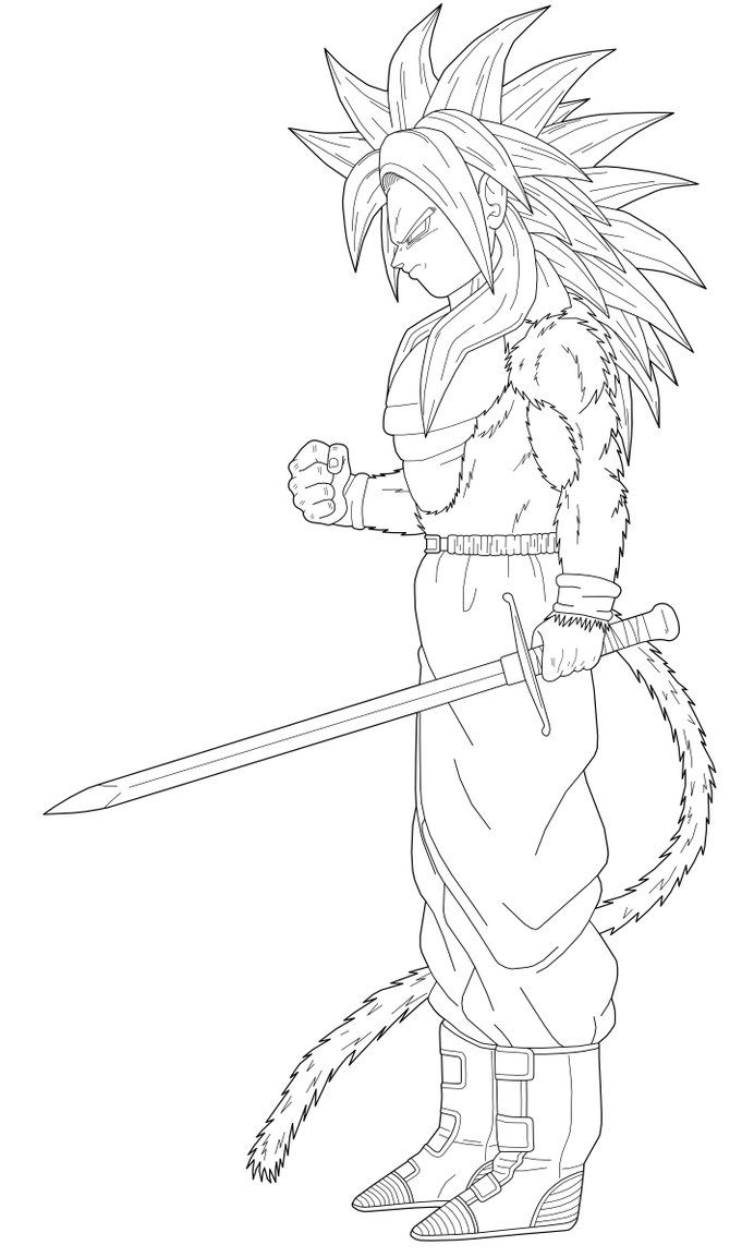 Trunks Super Saiyan Coloring Pages - Trunks Dragon Ball