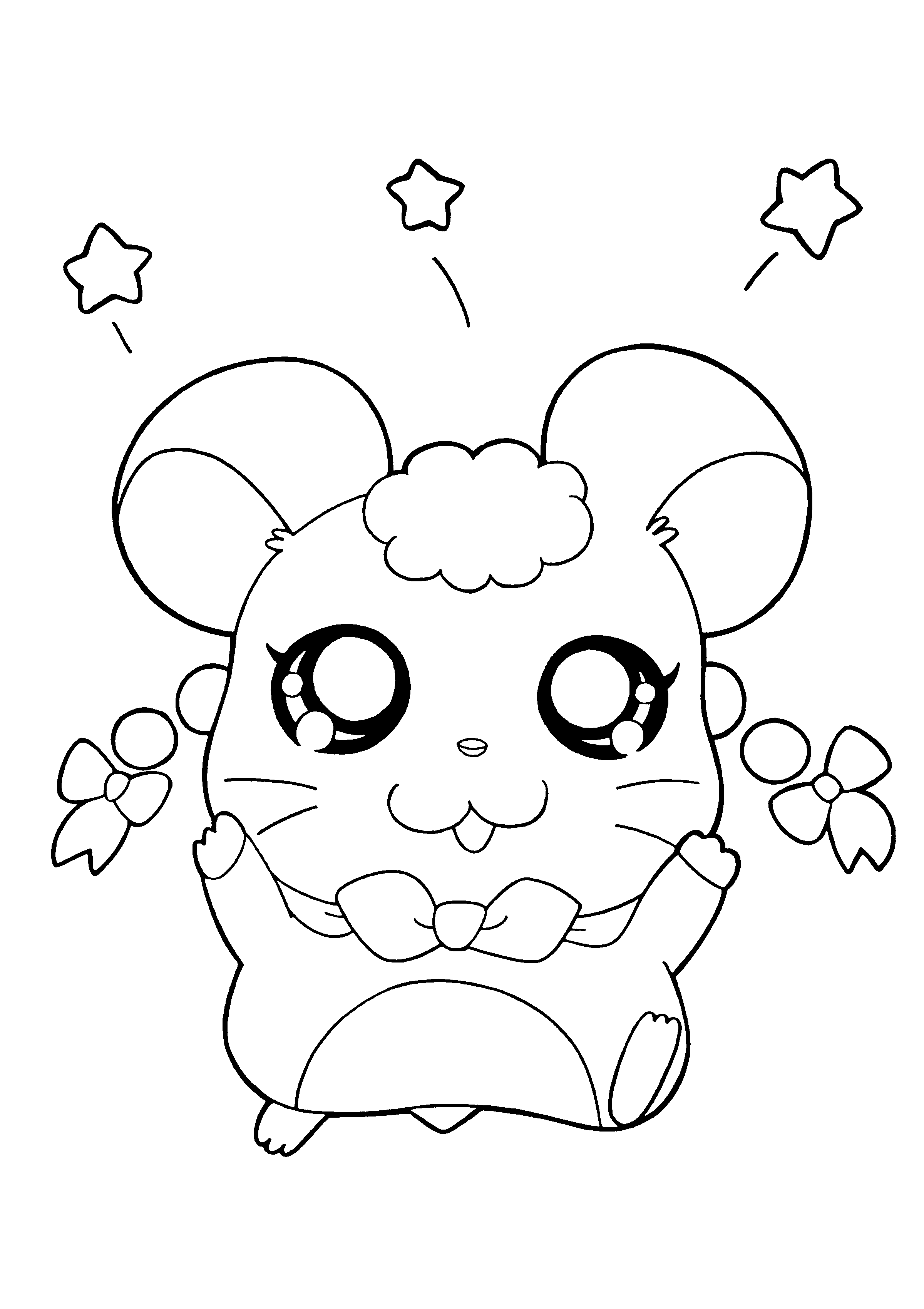 kawaii cute mouse coloring page   Clip Art Library