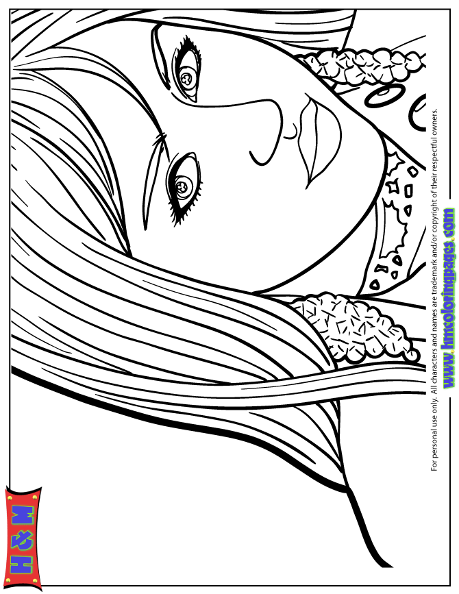 girl name hannah Colouring Pages