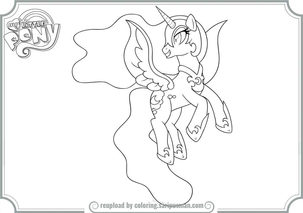 Free Nightmare Moon Coloring Pages, Download Free Nightmare Moon
