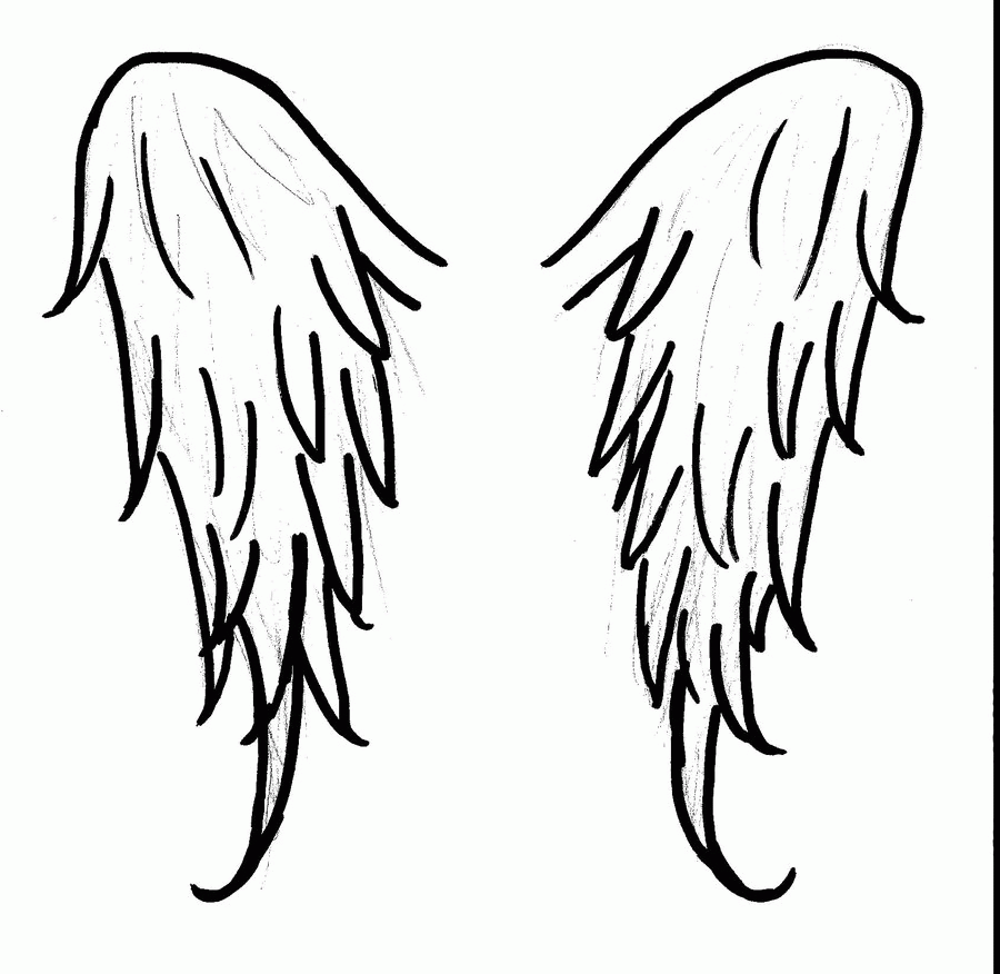  Coloring Pages Cross With Angel Wings - Cross with
