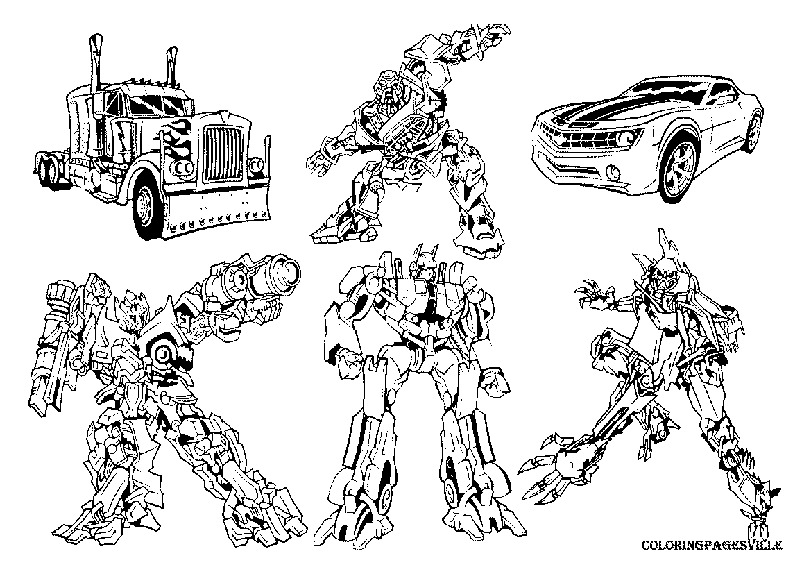 transformers bumblebee coloring pages