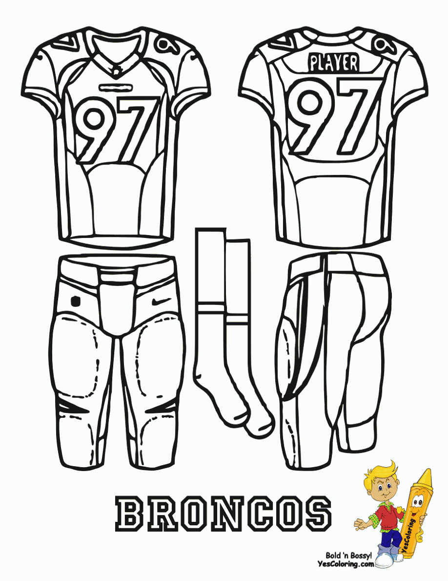 Broncos Coloring Pages Free Denver Broncos coloring pages Kids