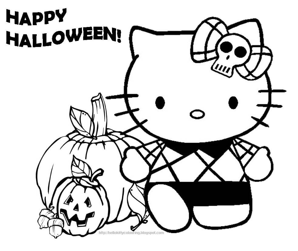 Easy Halloween Printable Coloring Pages