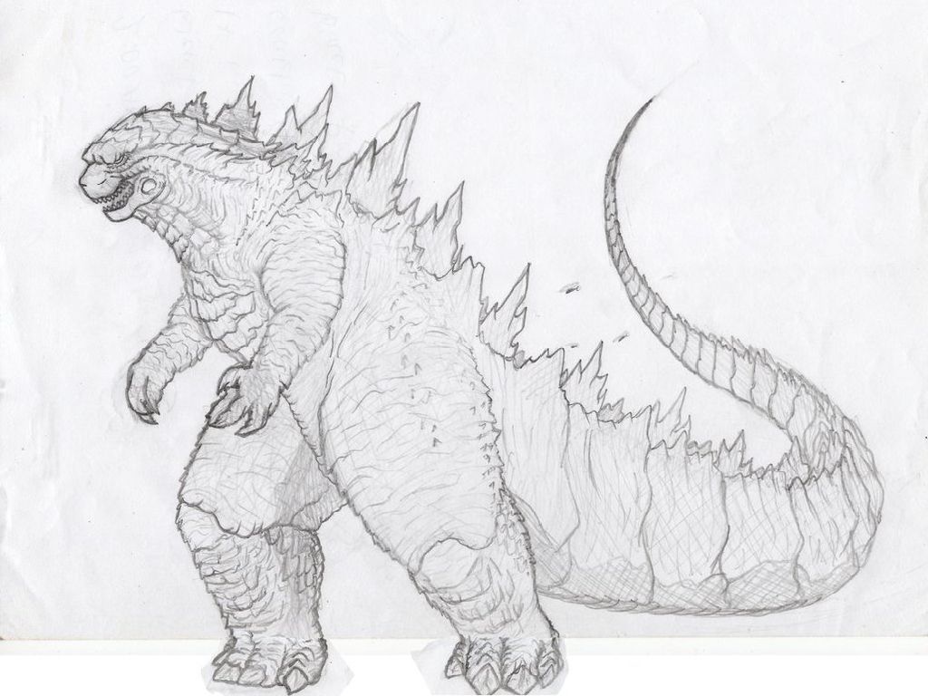 Godzilla Drawing Easy Clip Art Library