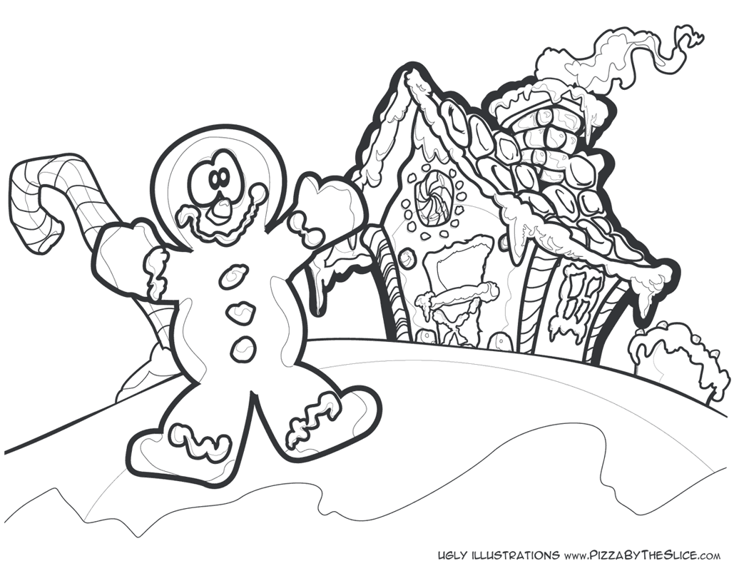 Free Christmas Coloring Page Gingerbread House Download Free Christmas 