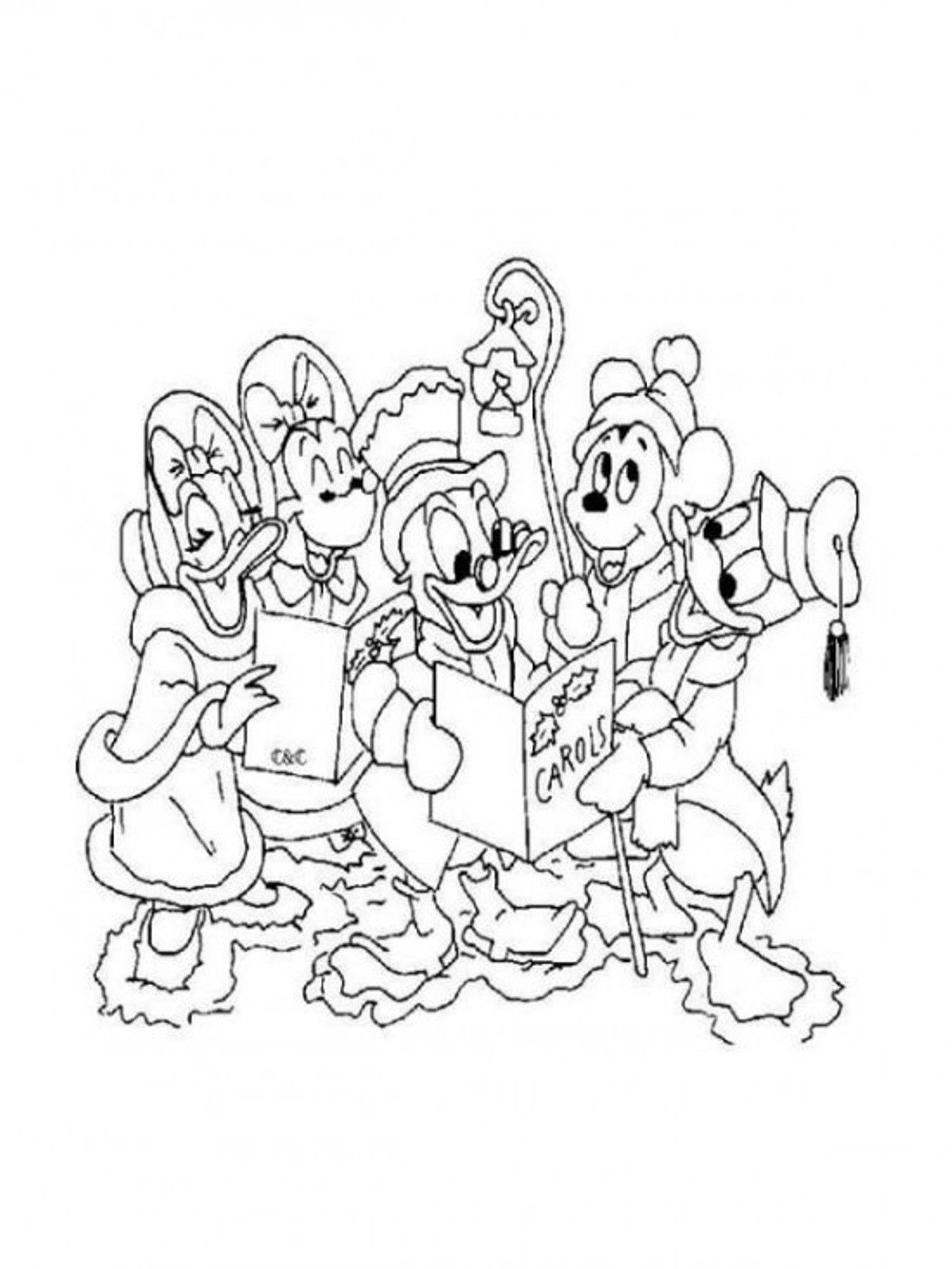 Free Disney Christmas| Coloring Pages for Kids Printable, Download Free