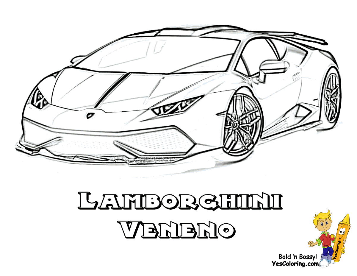 Free Lamborghini Coloring Pages To Print, Download Free Lamborghini