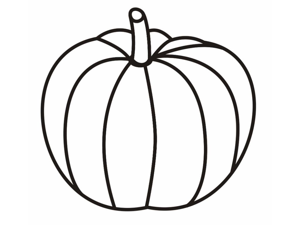 Best Pumpkin Outline Printable |Free coloring on Clipart Library