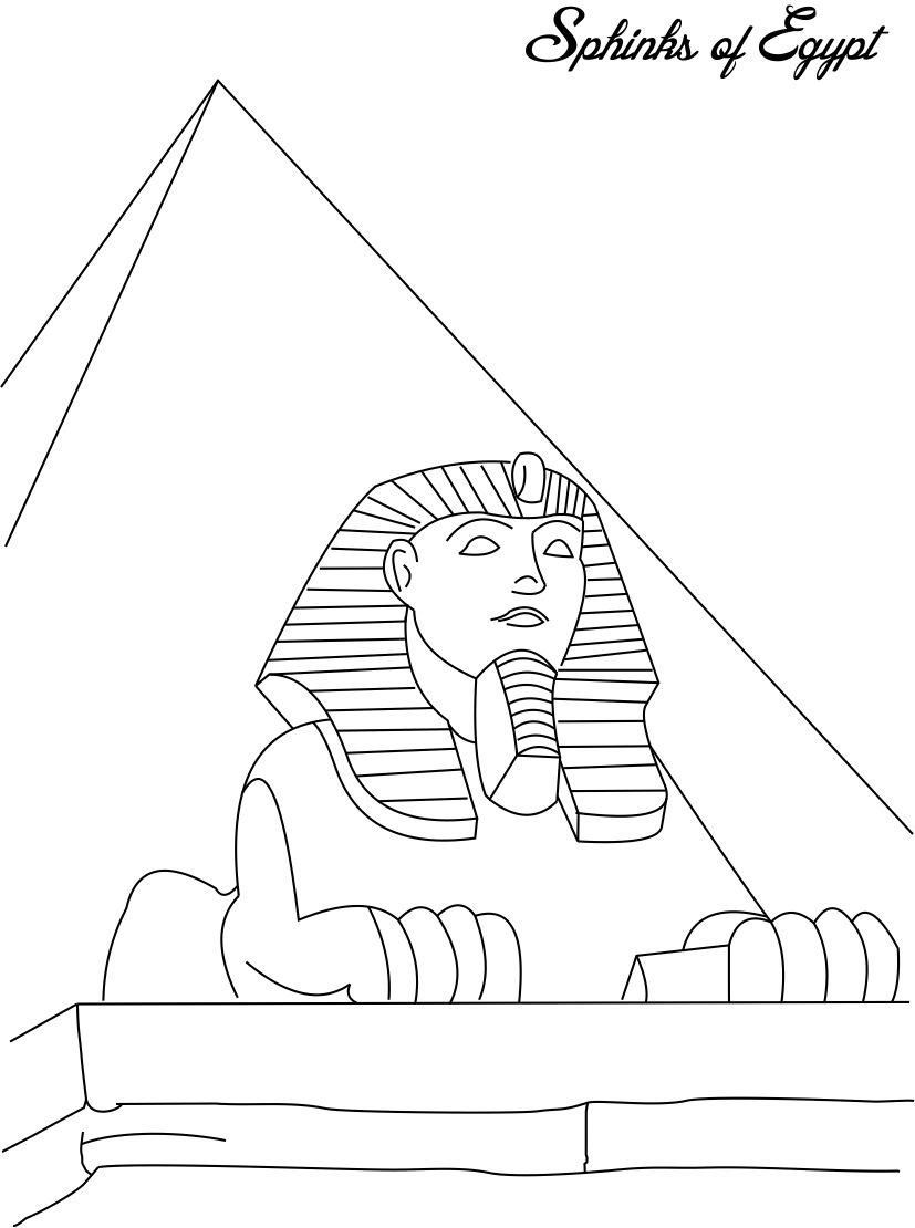 ancient egypt pyramids coloring pages Clip Art Library