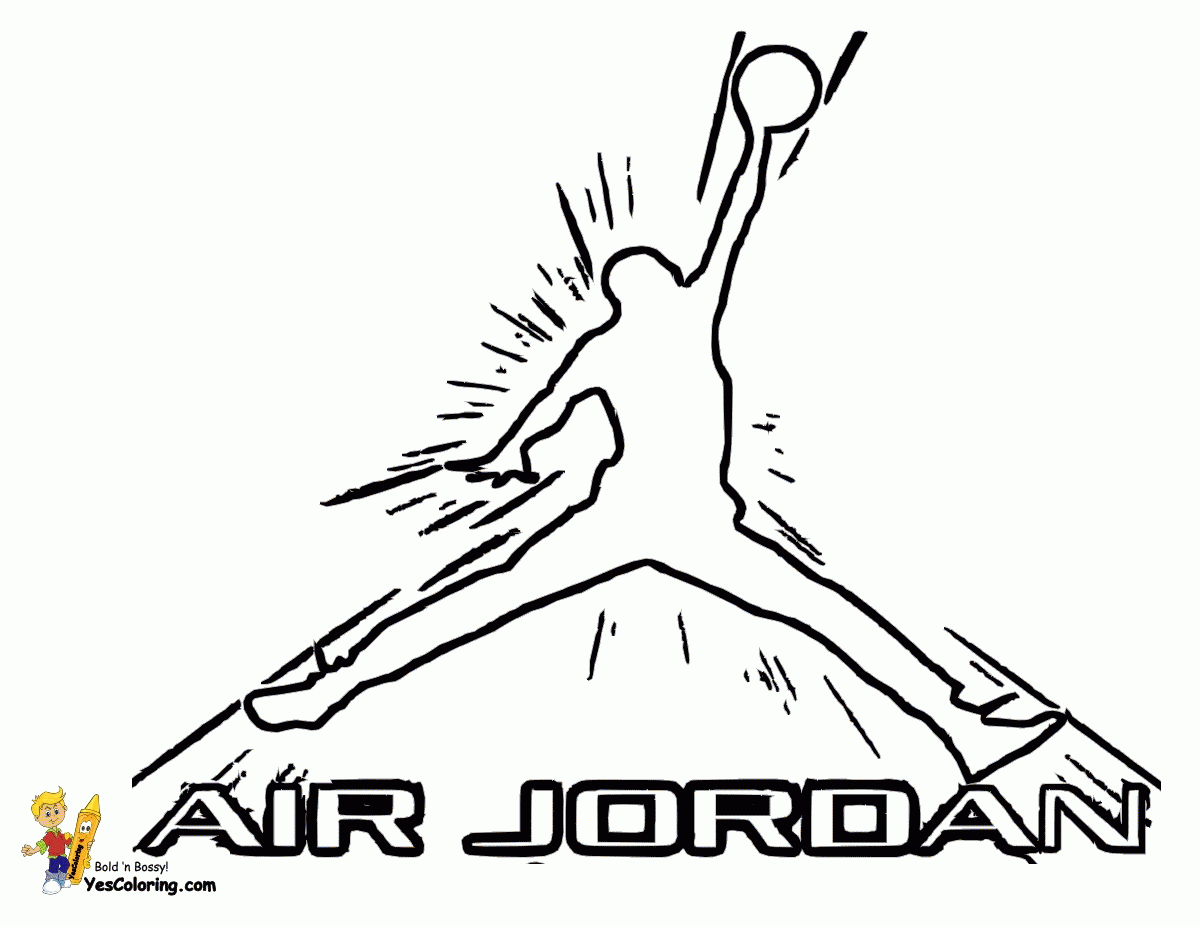 jordan logo drawing easy