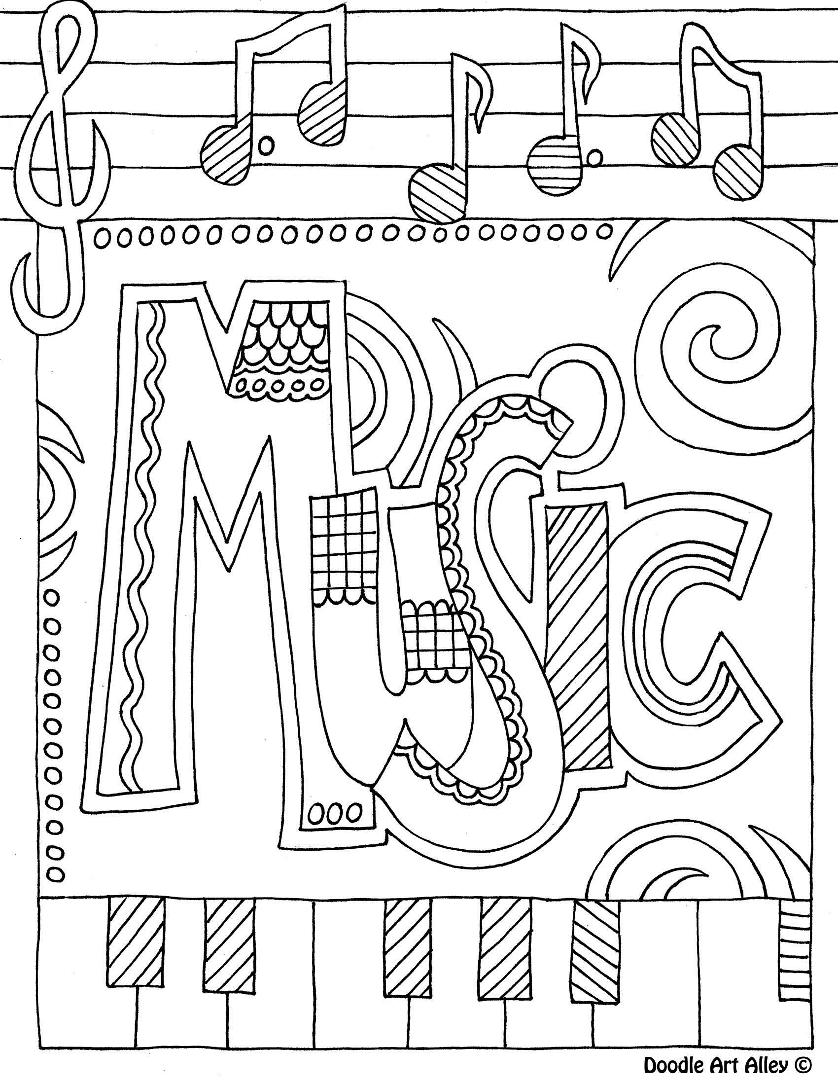 Free Music Coloring Pages Free Printable, Download Free Music Coloring