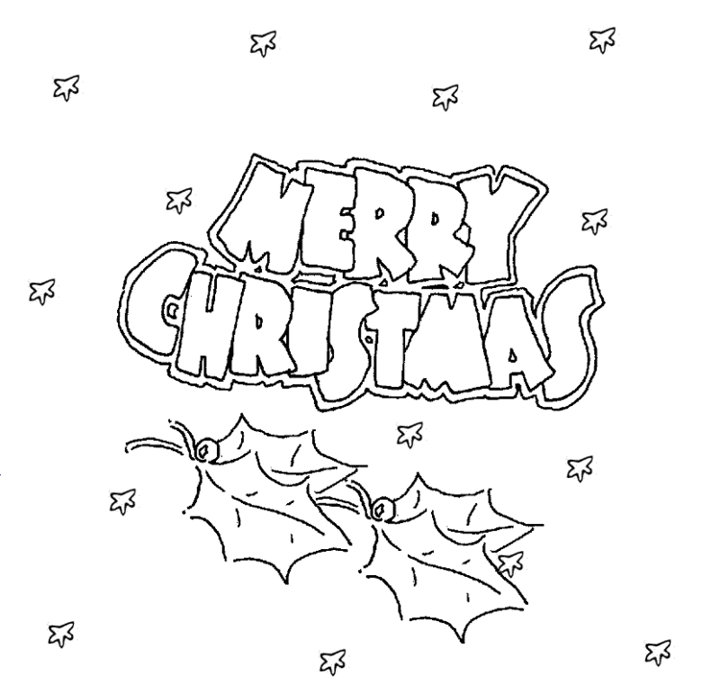 Free Christmas Cards To Print And Color