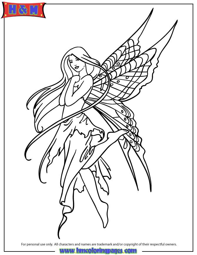 Free Beautiful Fairy Coloring Pages, Download Free Beautiful Fairy