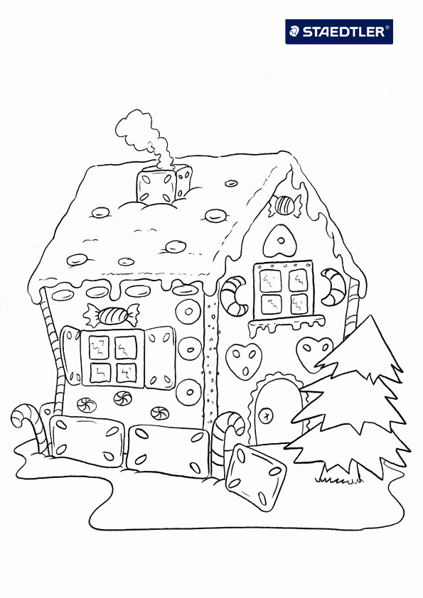 Free Printable Coloring Pages Of Gingerbread Houses | Coloring