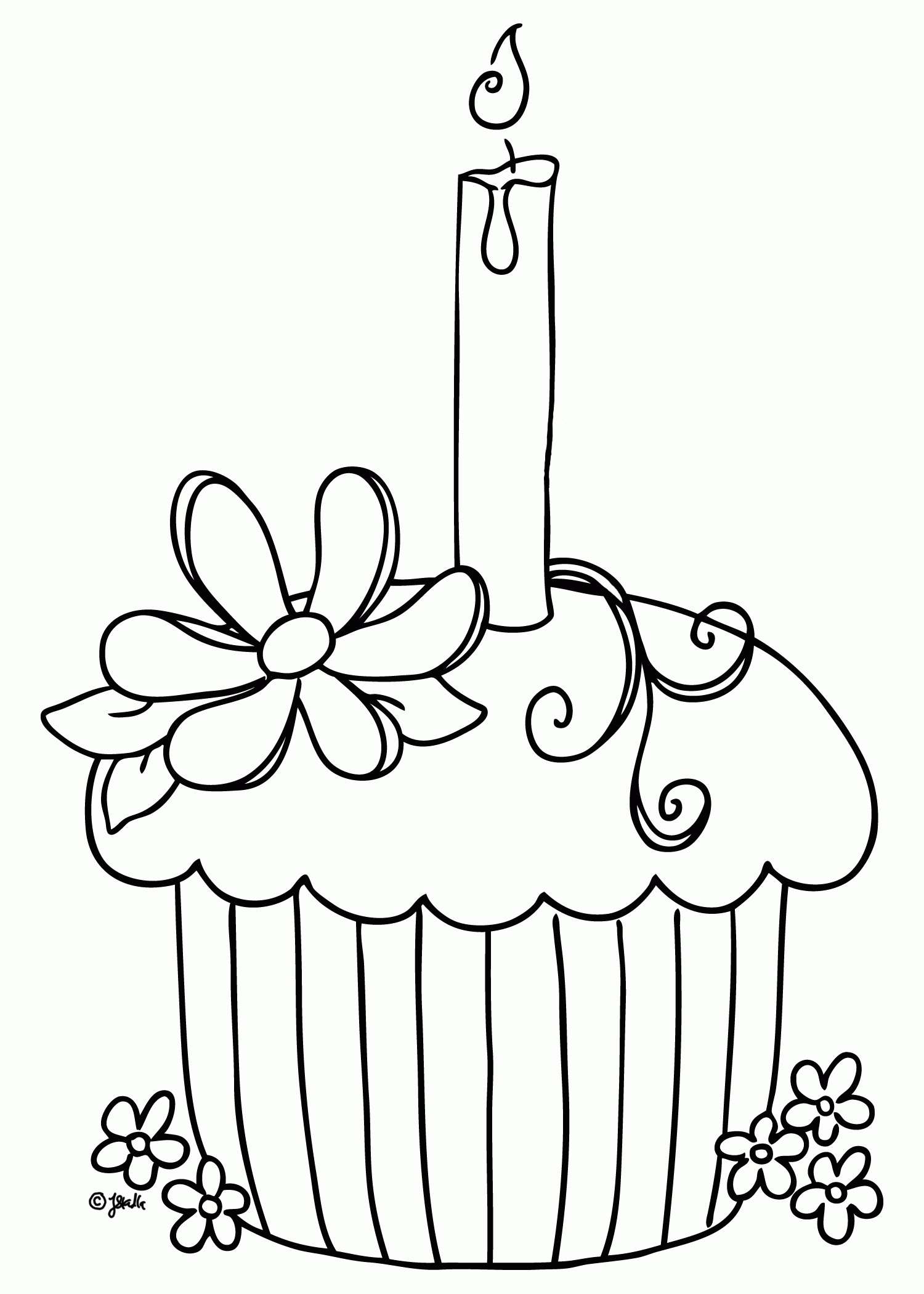 Document Free Printable Cupcake| Coloring Pages for Kids 