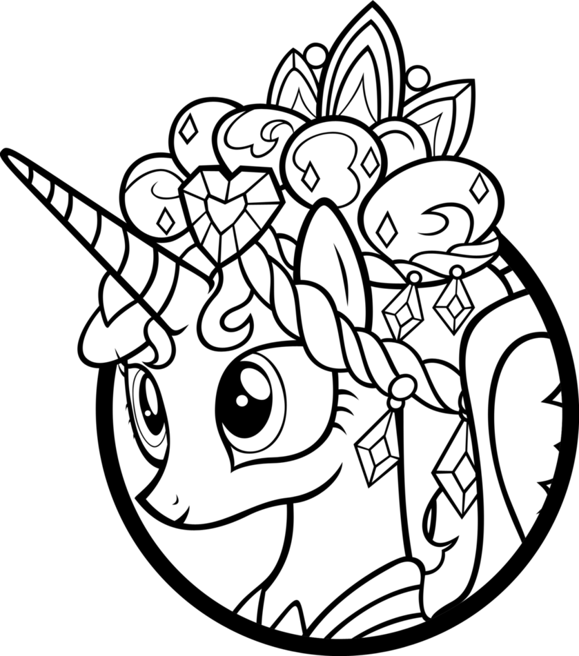 Collection of My Little Pony Coloring Pages Princess Cadence (18) .