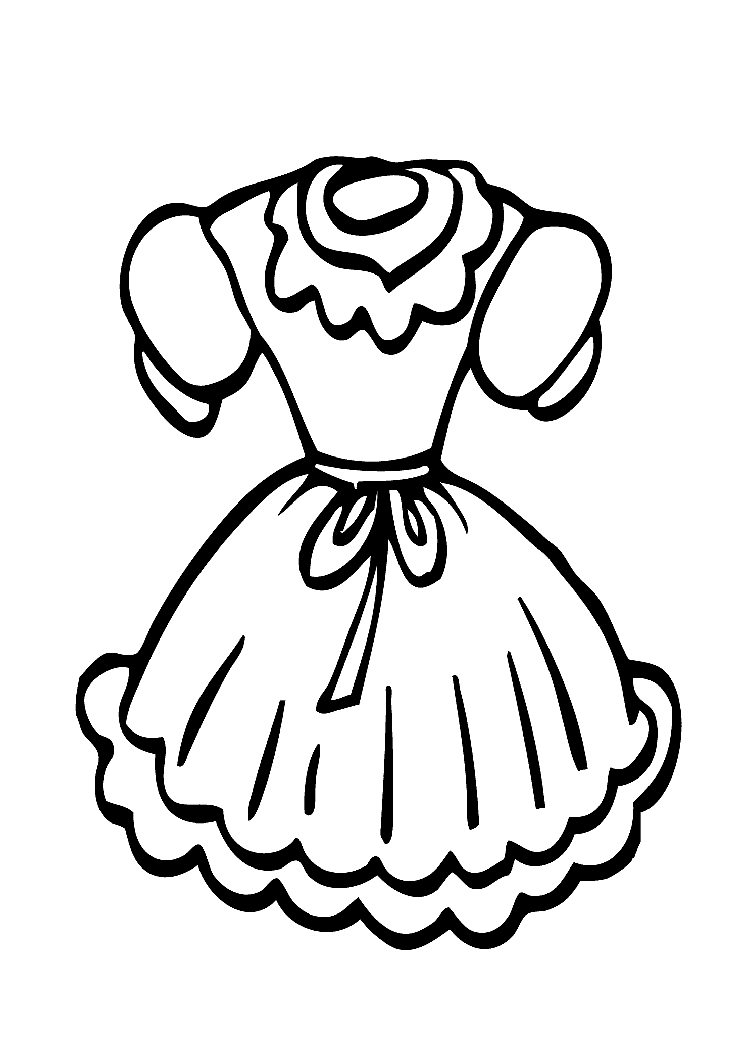 Clothes Coloring Pages For Girls | Coloring Pages For All Ages