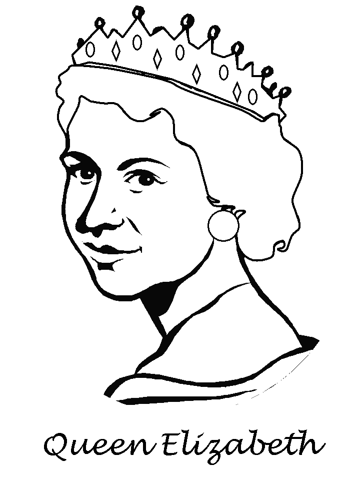 queen coloring page - Clip Art Library