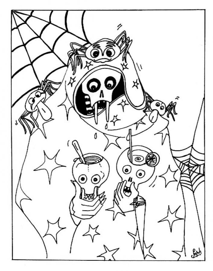 Free Halloween Coloring Pages Free Printable Scary Download Free 