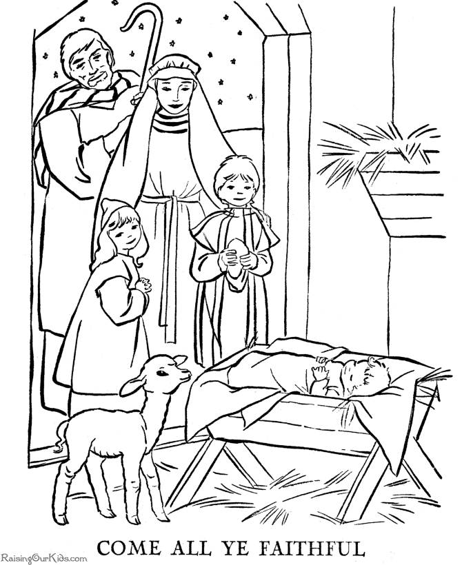 Free Manger Advent Coloring Page Download Free Manger Advent Coloring Page Png Images Free Cliparts On Clipart Library