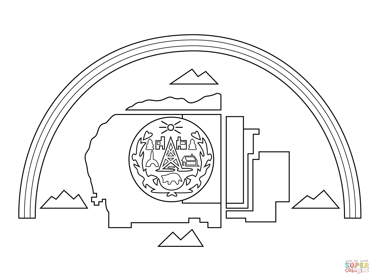 Navajo Nation Flag coloring page | Free Printable Coloring Pages