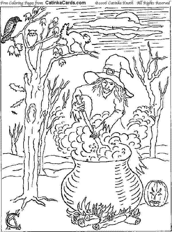 Detailed Halloween Coloring Pages � Halloween Arts