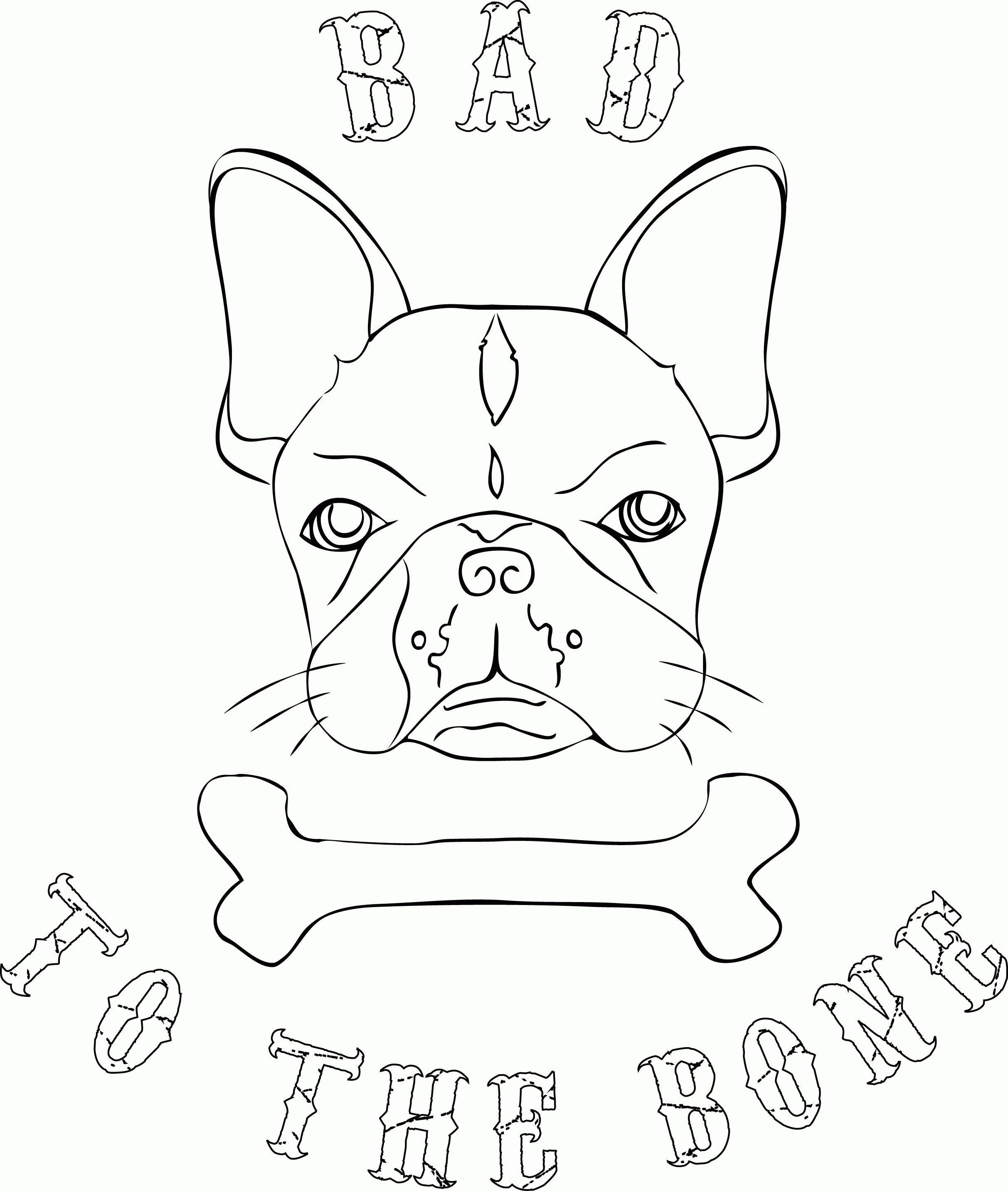  French Bulldog Coloring Pages Printable - French