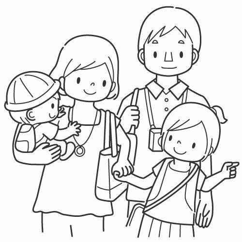 Free Family Picture Coloring Page, Download Free Family Picture