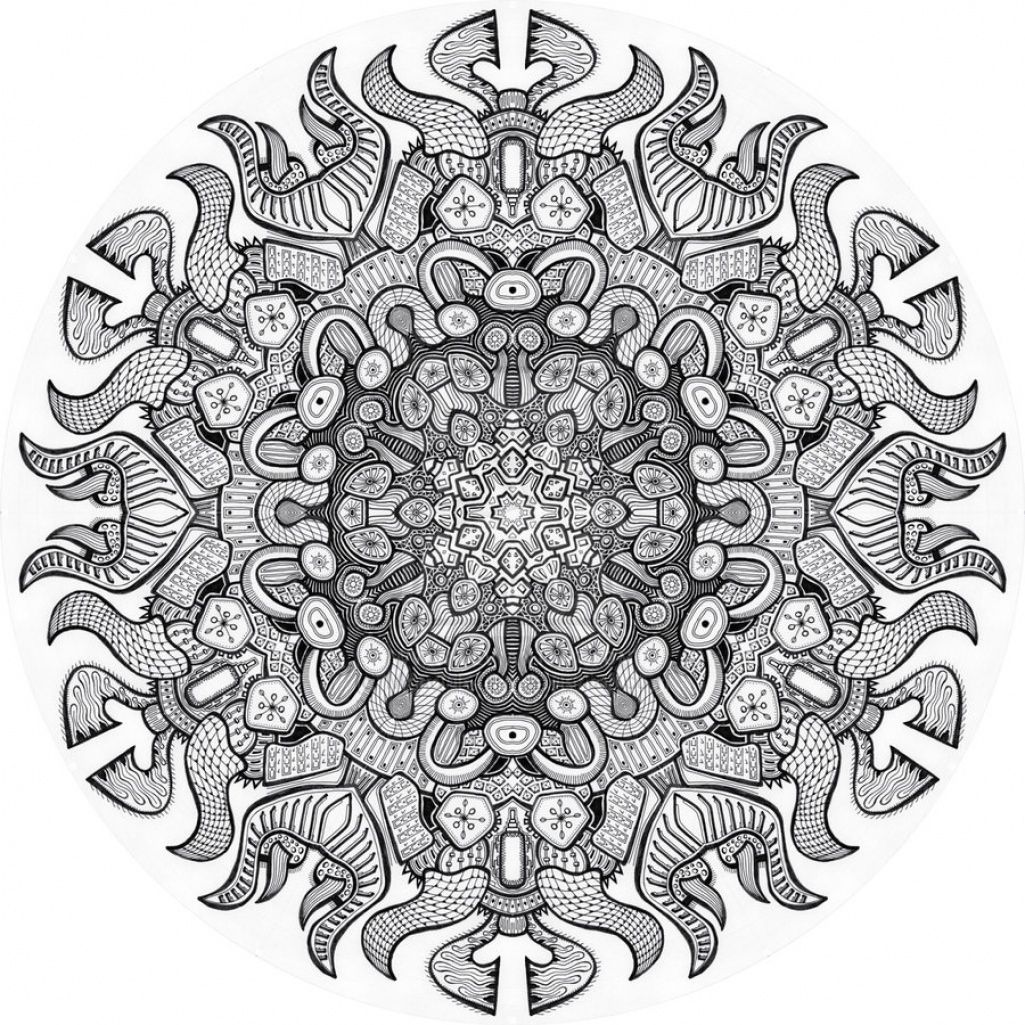 Advanced Mandala Coloring Pages Pdf : Just color has a group of